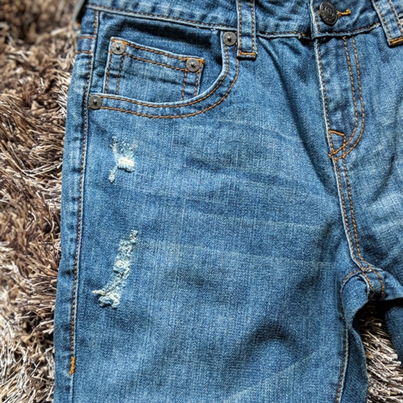 True Religion Geno Single End Blue Denim Jeans - Picture 4 of 8